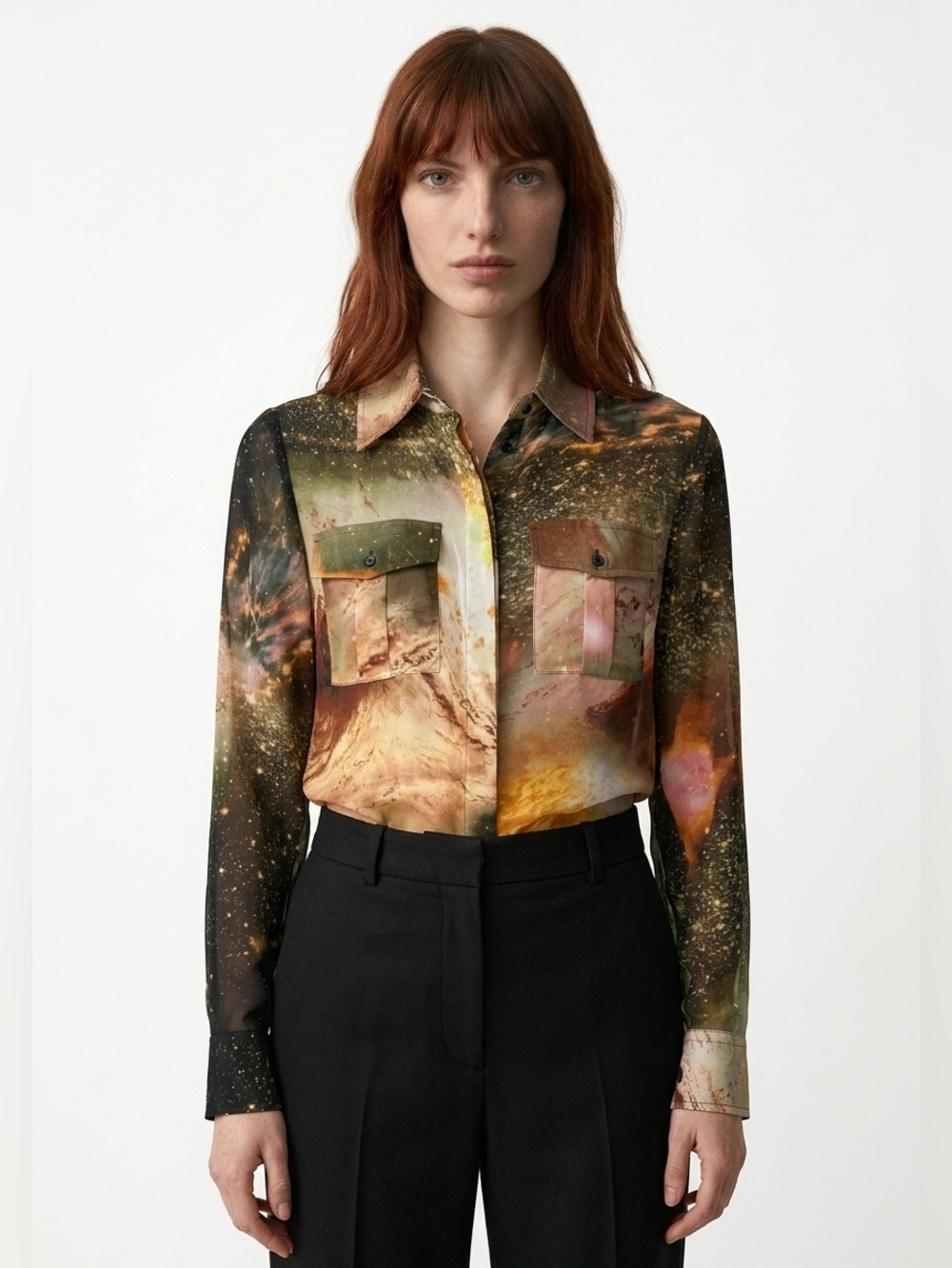 ✌️4 for $20✌️ Tristan galaxy print blouse
